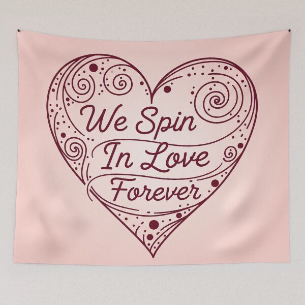 Item preview, We Spin In Love Forever Swirl Heart designed and sold by Owcomm.