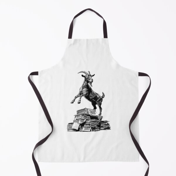 Item preview, Banksy Goat on Taxes - Leaping Over Bureaucracy designed and sold by hamishby.