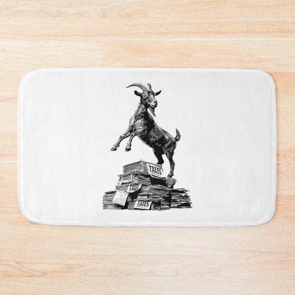 Item preview, Banksy Goat on Taxes - Leaping Over Bureaucracy designed and sold by hamishby.