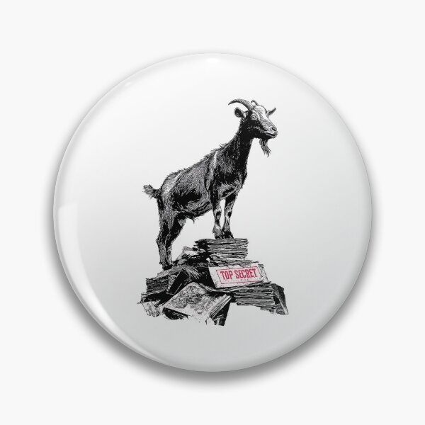 Item preview, Banksy Top Secret Goat - Guardian of Classified Info designed and sold by hamishby.