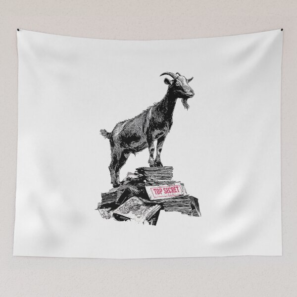 Item preview, Banksy Top Secret Goat - Guardian of Classified Info designed and sold by hamishby.