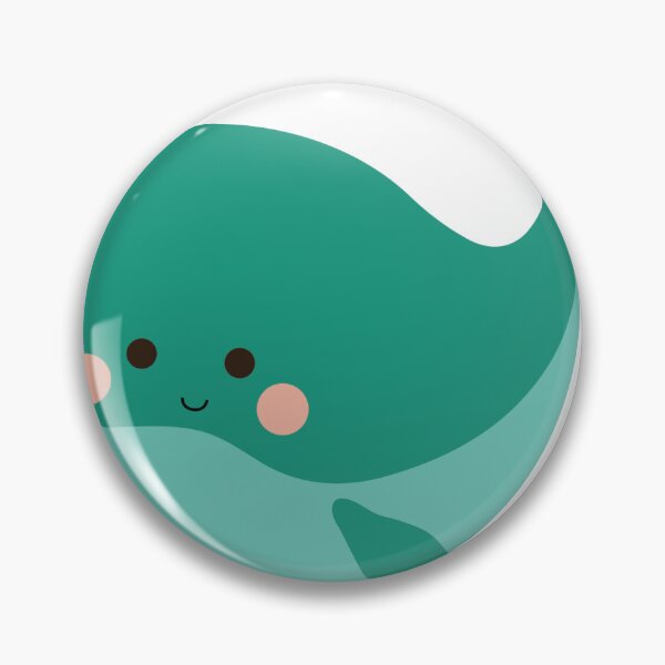 Item preview, Kawaii Smiling Whale Illustration designed and sold by rachelrifat.