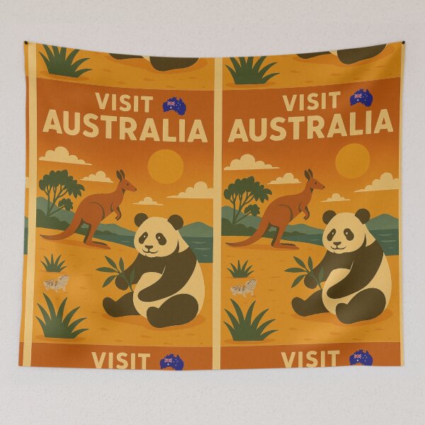 Item preview, Vintage summer postcard Australia  designed and sold by Coolparrotgirl.