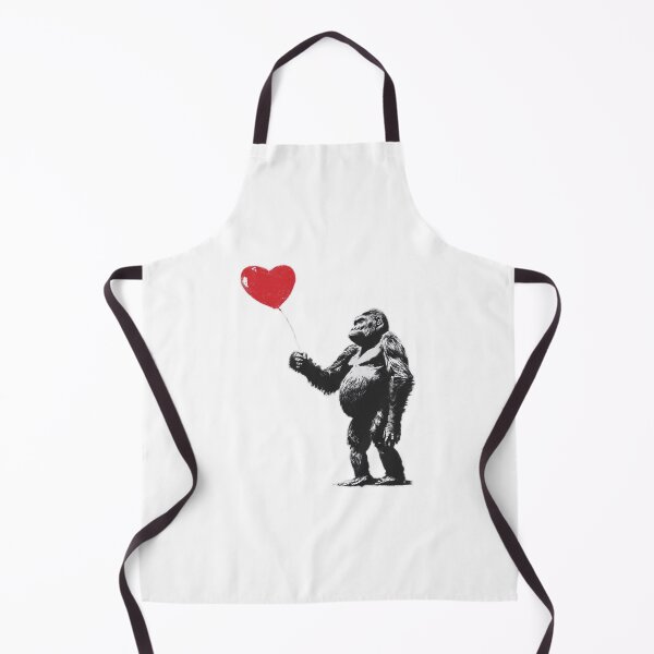 Item preview, Banksy Gorilla with Heart Balloon - Gentle Giant Love designed and sold by hamishby.