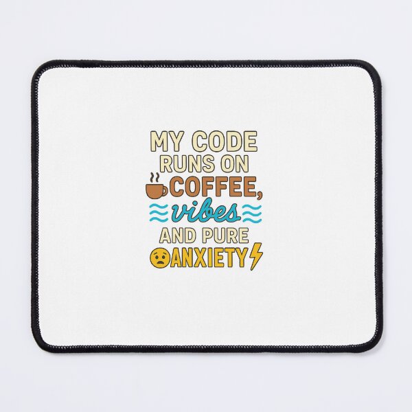 Item preview, Code Running on Coffee, Vibes, And Anxiety designed and sold by capsaicinkid.