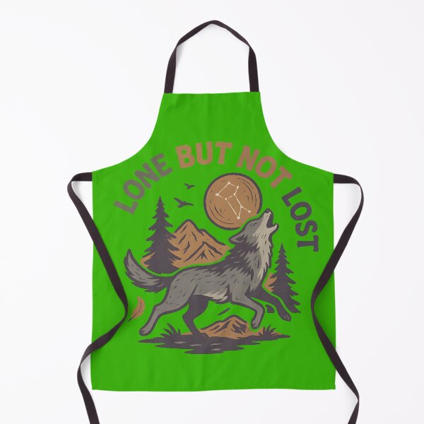 Item preview, Lone But Not Lost | Wild Wolf Howling Vintage Outdoor Design designed and sold by Maximilianos.