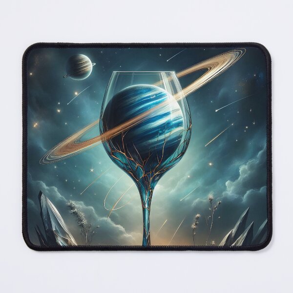 Item preview, Saturn Wine Glass, Ai Generated Art designed and sold by ACC .