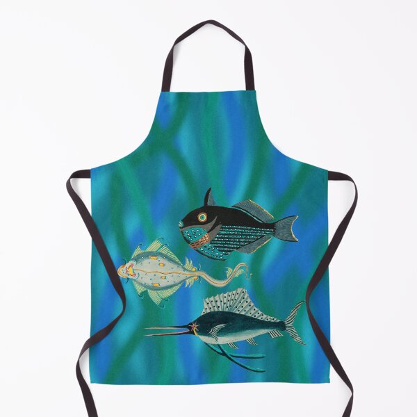 Item preview, Three Tropical Fish - Renard Vintage Marine Art designed and sold by FUNKARIUM.