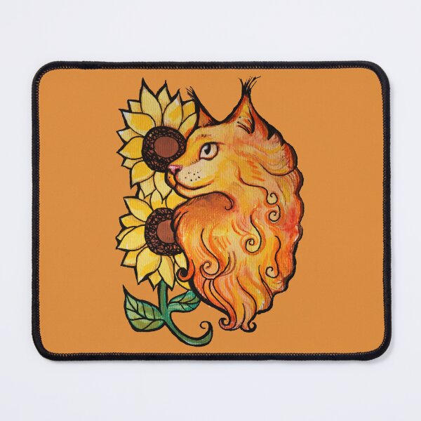 Item preview, Sunflower Maine Coon Cats designed and sold by FrictionMaxxing.