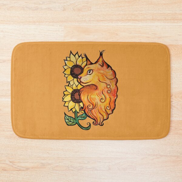 Item preview, Sunflower Maine Coon Cats designed and sold by FrictionMaxxing.