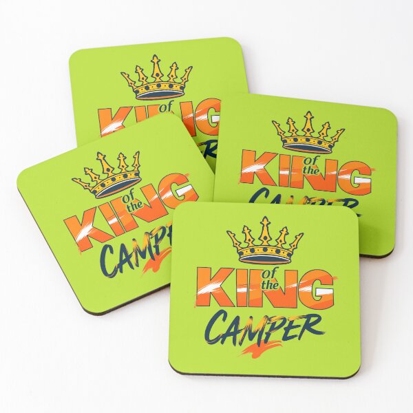 Item preview, King of the Camper, Camping Joke designed and sold by QuirkySpark.