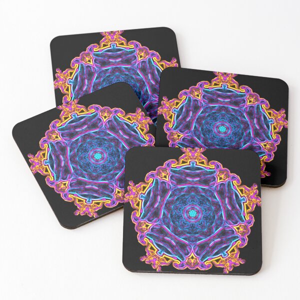Item preview, Mandala Style Five Point Talisman Neon designed and sold by Static-Fractal.
