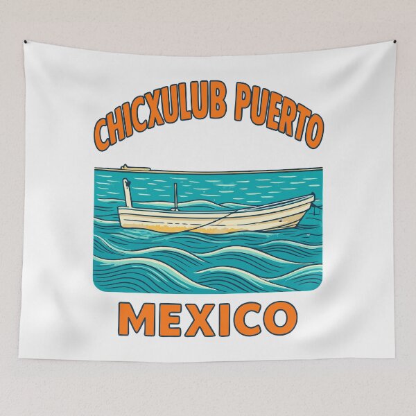 Item preview, Chicxulub Puerto – Mexico (with Orange Lettering) designed and sold by VelvetRoom.