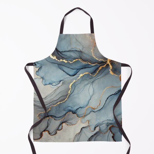 Item preview, Elegant Navy and Gold Abstract – Alcohol Ink Marble Texture designed and sold by asudesign.