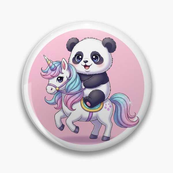 Item preview, Panda rides unicorn designed and sold by PanDooVibe.
