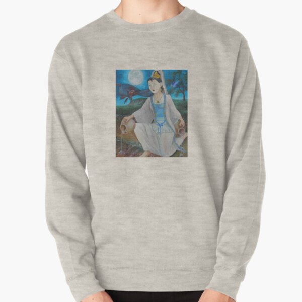 Quan Yin, Jewel In the Lotus Pullover Sweatshirt