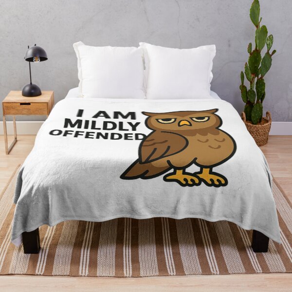 Item preview, Mildly Offended Owl Cartoon Design designed and sold by Hydravisions.
