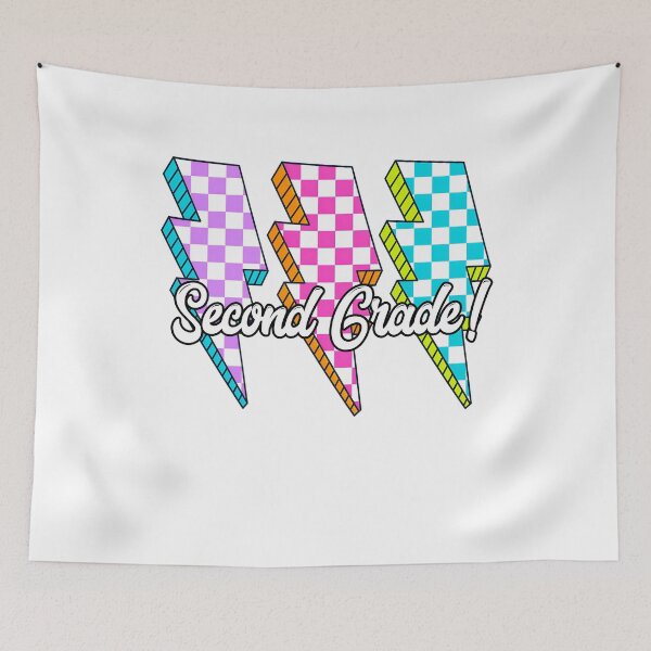 Item preview, Second Grade Lightning Bolt Colorful Retro Back To School Fun Student Design designed and sold by tigger shop.
