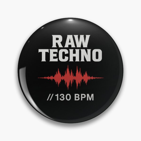 Artikelvorschau, RAW TECHNO // RED WAVEFORM EDITION entworfen und verkauft von Graphroad.