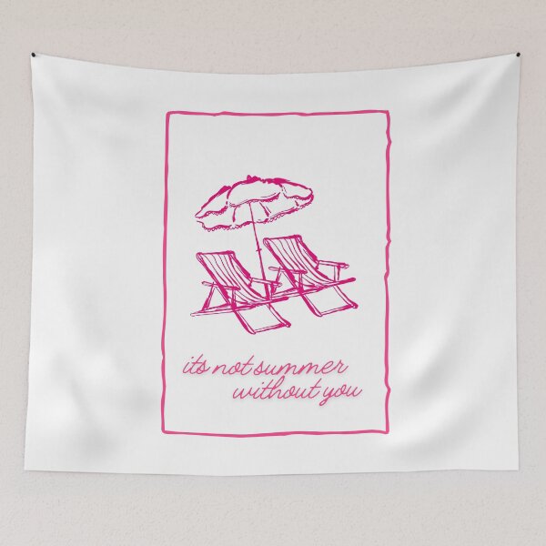Item preview, its not summer without you beach chairs coastal pink designed and sold by amyshira7.