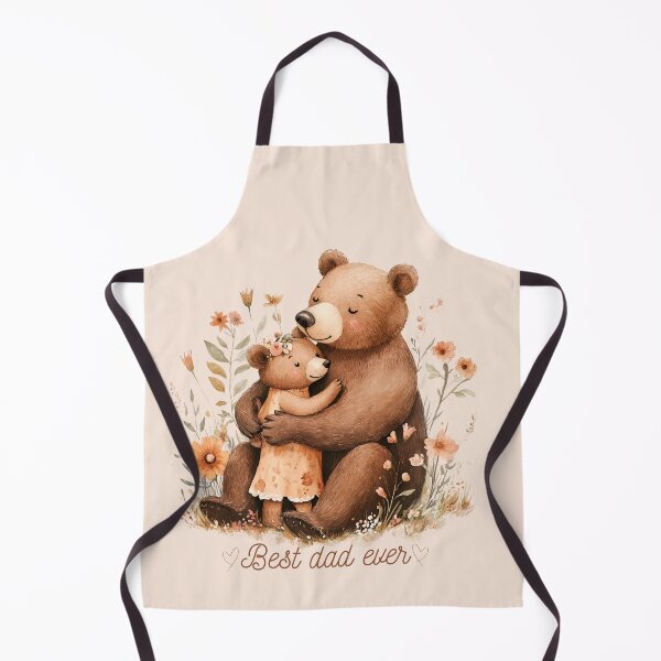Item preview, Best Dad Ever – Cute Bear Father and Daughter Watercolor Hug Design designed and sold by LizaRancel.