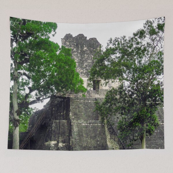 Item preview, Ancient Mayan Pyramid in Tikal, Guatemala designed and sold by heatherfriedman.