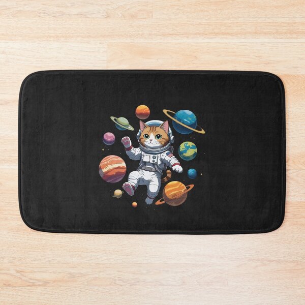 Item preview, Astronaut Cat Floating in Space – Planet Explorer Design designed and sold by ColorSplash123.