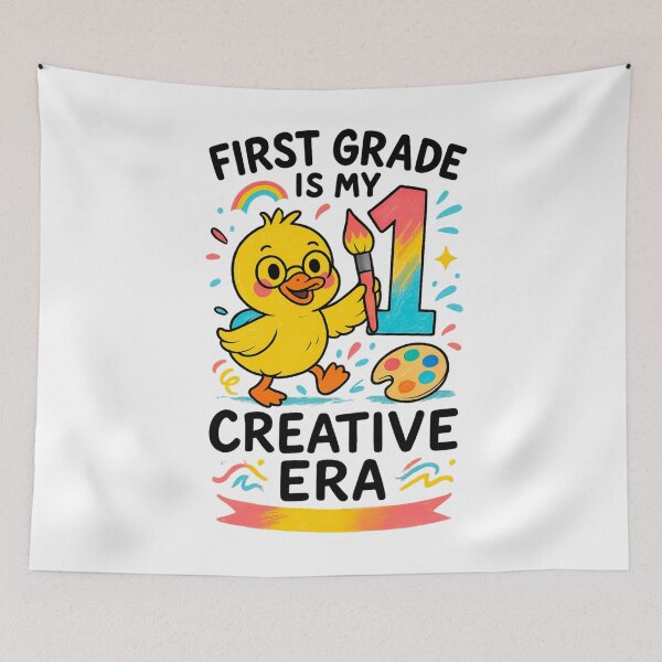 Item preview, First Grade Is My Creative Era Colorful Duck Art Back To School Design designed and sold by tigger shop.