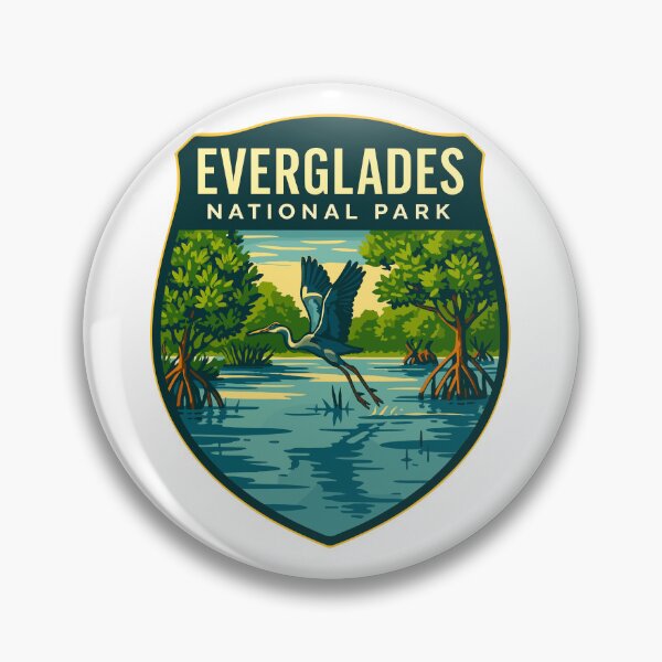 Item preview, Everglades National Park Retro Swamp Wildlife Sticker designed and sold by Ismeal Von.
