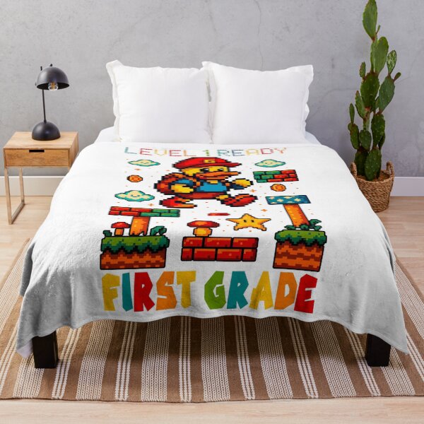 Item preview, Level 1 Ready First Grade Gamer Style Pixel Art Back To School Design designed and sold by tigger shop.