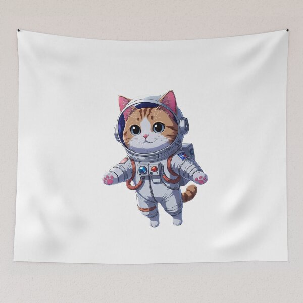 Item preview, Astronaut Cat Floating in Space – Planet Explorer Design designed and sold by ColorSplash123.