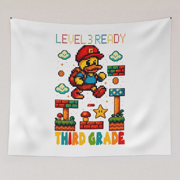 Item preview, Level 3 Ready Third Grade Gamer Pixel Art Colorful Back To School Design designed and sold by tigger shop.
