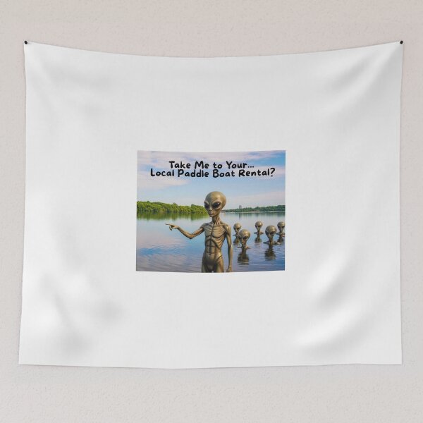 Item preview, Alien Invasion at the Lake – Extraterrestrial Encounter designed and sold by Artitude Studio.