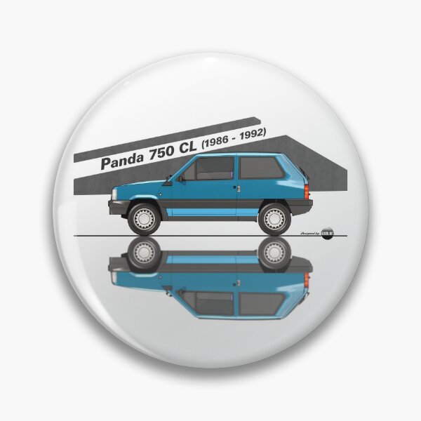 Item preview, Panda 750 CL - 1986 to 1992 (Blu Petrol Metallizzato) Minimal Icon of the 80s  designed and sold by Azaziel.