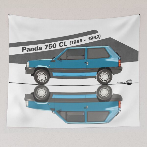 Item preview, Panda 750 CL - 1986 to 1992 (Blu Petrol Metallizzato) Minimal Icon of the 80s  designed and sold by Azaziel.