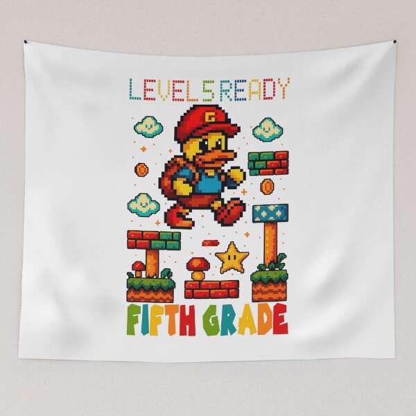 Item preview, Level 5 Ready Fifth Grade Pixel Gamer Style Back To School Fun Design designed and sold by tigger shop.