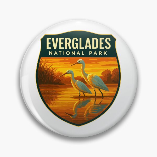 Item preview, Everglades National Park Retro Swamp Wildlife Sticker designed and sold by Ismeal Von.