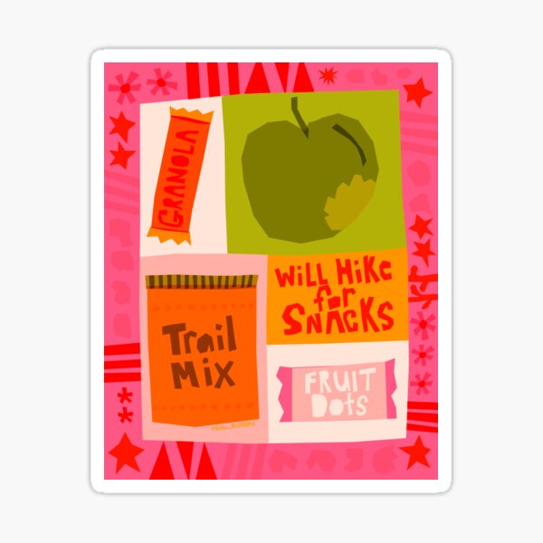 Item preview, Will Hike for Snacks! designed and sold by Ilidia Illustrated.