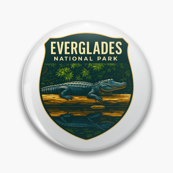 Item preview, Everglades National Park Retro Swamp Wildlife Sticker designed and sold by Ismeal Von.