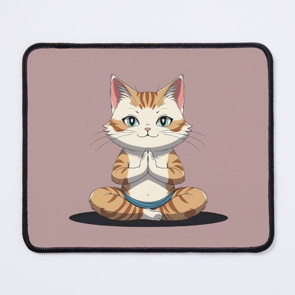 Item preview, Zen Yoga Cat in Lotus Pose – Calm & Mindful Design designed and sold by ColorSplash123.