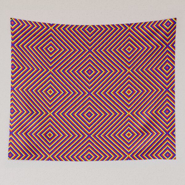 Item preview, Blue, red and yellow square pattern designed and sold by Gargotaire.