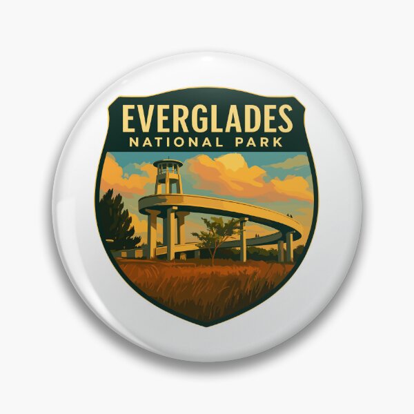 Item preview, Everglades National Park Retro Swamp Wildlife Sticker designed and sold by Ismeal Von.