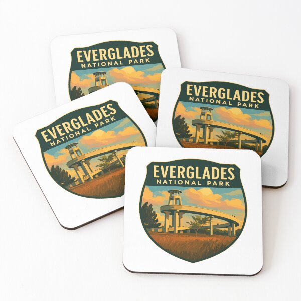 Item preview, Everglades National Park Retro Swamp Wildlife Sticker designed and sold by Ismeal Von.