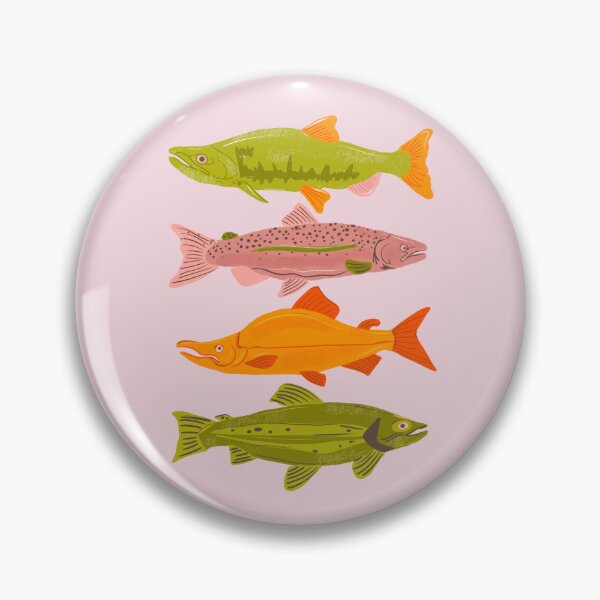 Item preview, Fun and Funky Salmon designed and sold by Ilidia Illustrated.