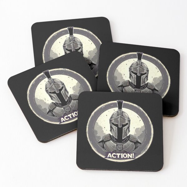 Item preview, Motivational ACTION spartan warrior with helmet inside a circle. designed and sold by Giulivo Store Graphic.