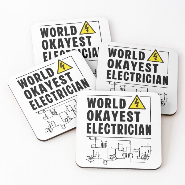 Item preview, World Okayest Electrician Funny Electric Danger designed and sold by Dmetalx Art Apparel.