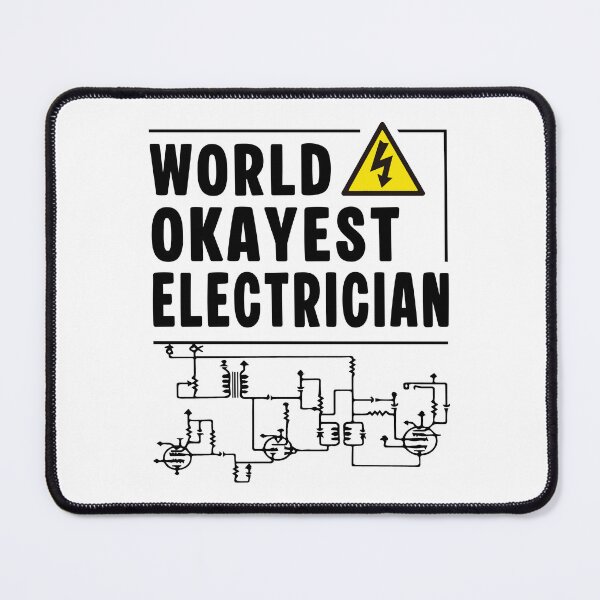 Item preview, World Okayest Electrician Funny Electric Danger designed and sold by Dmetalx Art Apparel.