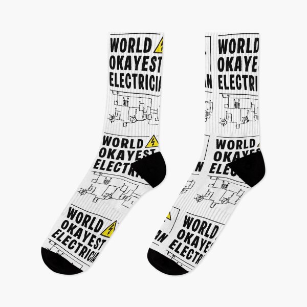 Item preview, World Okayest Electrician Funny Electric Danger designed and sold by Dmetalx Art Apparel.