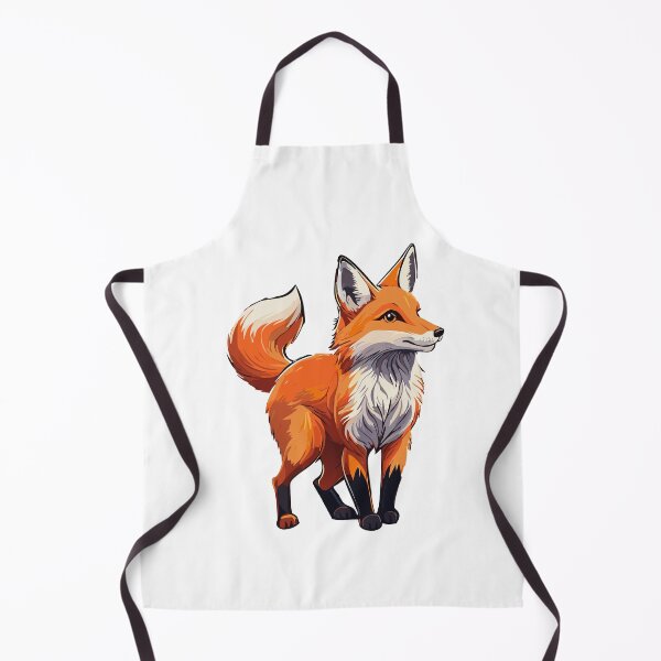 Item preview, Red fox (Vulpes vulpes) Red walking fox with puffy tail, Cute cunning forest animal, An illustration of a red fox with a white chest and tail walking against a white background designed and sold by Danler.