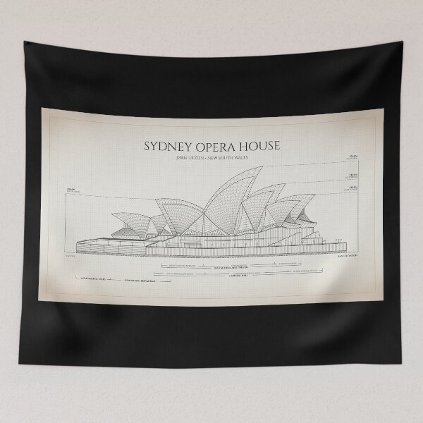 Item preview, Sydney Opera House (Ivory brown grid) designed and sold by BGALAXY.